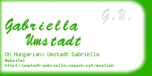 gabriella umstadt business card